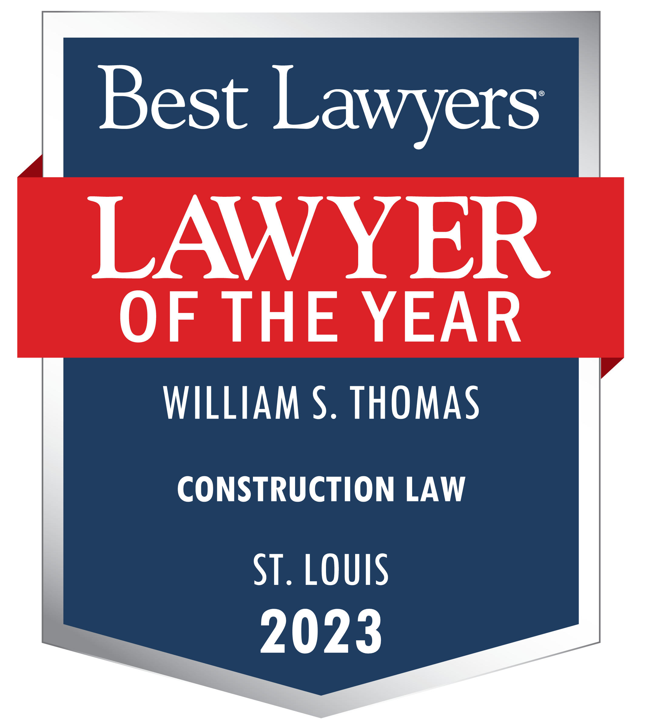 2023 Bill Thomas Best Lawyers Lawyer of the Year Contemporary Logo